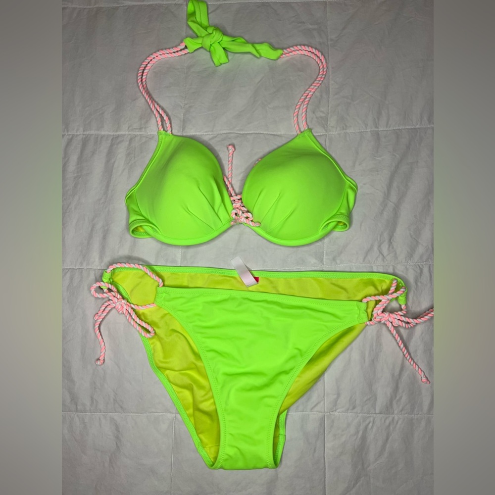 Victoria Secret Lightly Padded Swimsuit Bikini Set